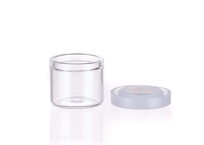 tarros de cristal de 5ml 6ml 9ml, tarro de cristal del lenguado del envase del concentrado de las tapas plásticas
