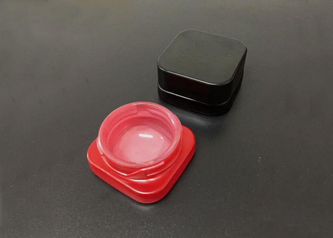 tarro de cristal del concentrado del cubo 5ml con colores resistentes del casquillo 6 del niño