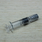 Clear Color Glass Luer Lock Syringe 1ml For Thick Oil Rohs Certification